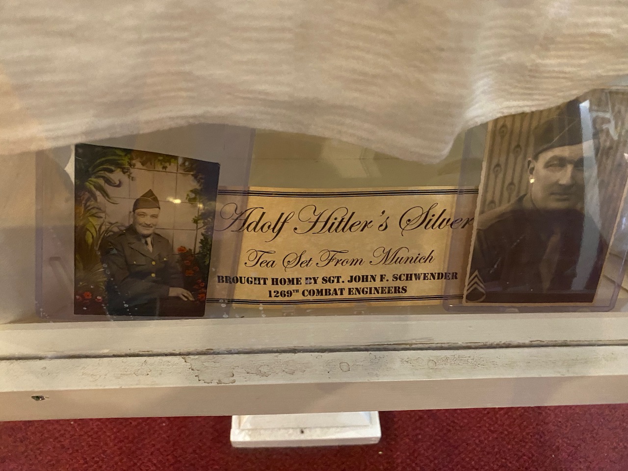 Gettysburg History Museum - hitlers silver sign